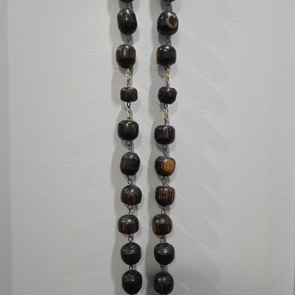 Oversized Vintage Wall Hanging Wooden Catholic Rosary - Picture 7 of 9
